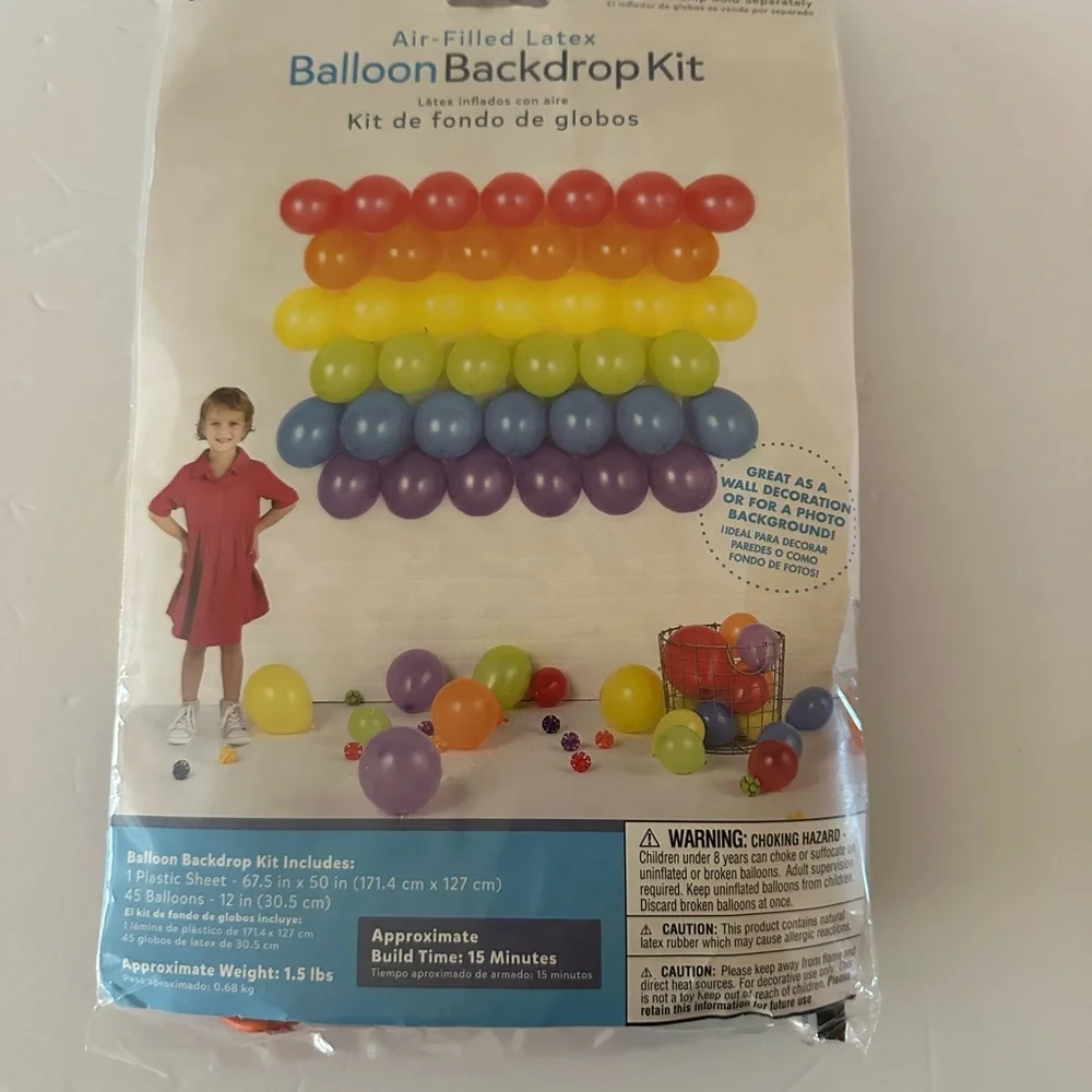 Rainbow Balloon Backdrop Photo Wall Latex Pride Kids Party Uses Air Colorful